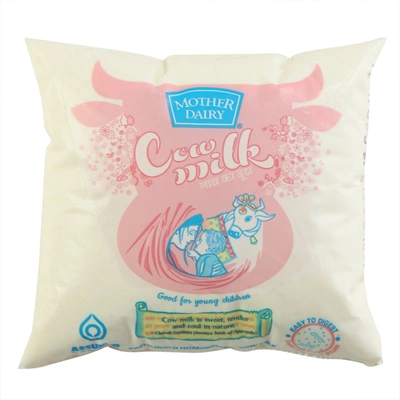Mother Dairy Milk - Cow, 500ml Pack