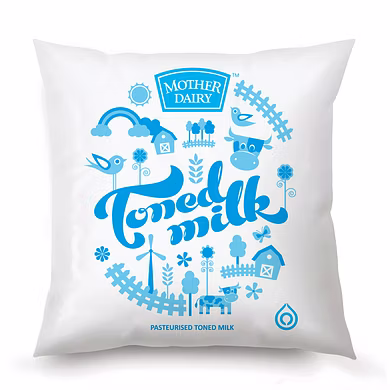 Mother Dairy Milk - Tonned, 500ml Pack-SKU-MILK-03