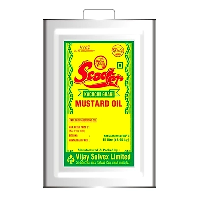 Scooter Mustard Oil Tin - 15kg-MTLS-1111