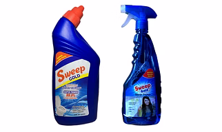 Sweep Gold® Toilet Cleaner & Glass Cleaner Spary Combo Pack