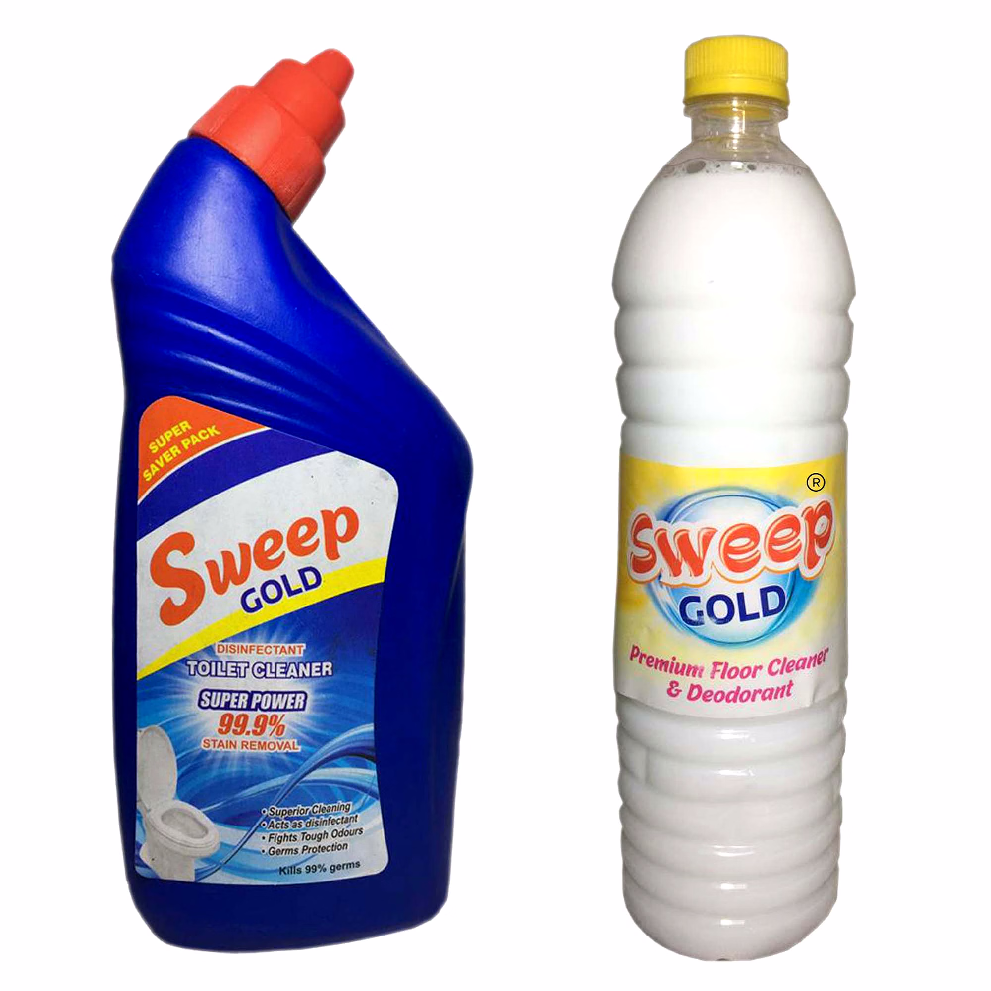 Sweep Gold® Toilet Cleaner, White Floor Fragrance Phenyl Combo Pack image 1
