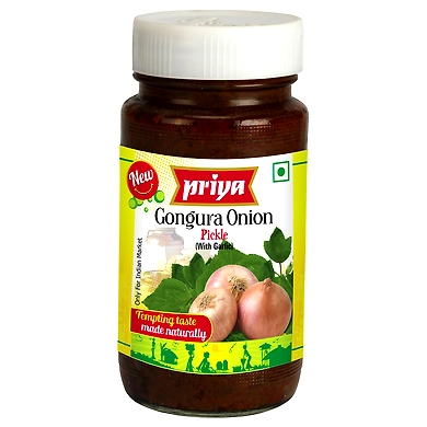 Gongura Onion Pickle
( With Garlic )-PP-42-300gm