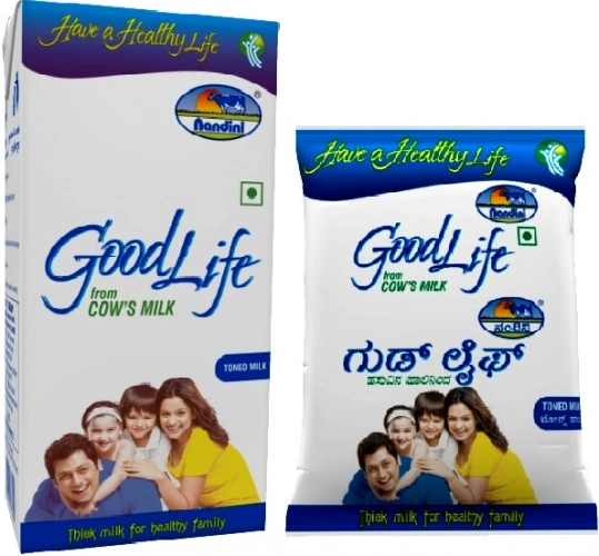 Nandini Goodlife Tetra Pack Milk-NA-8-1ltr