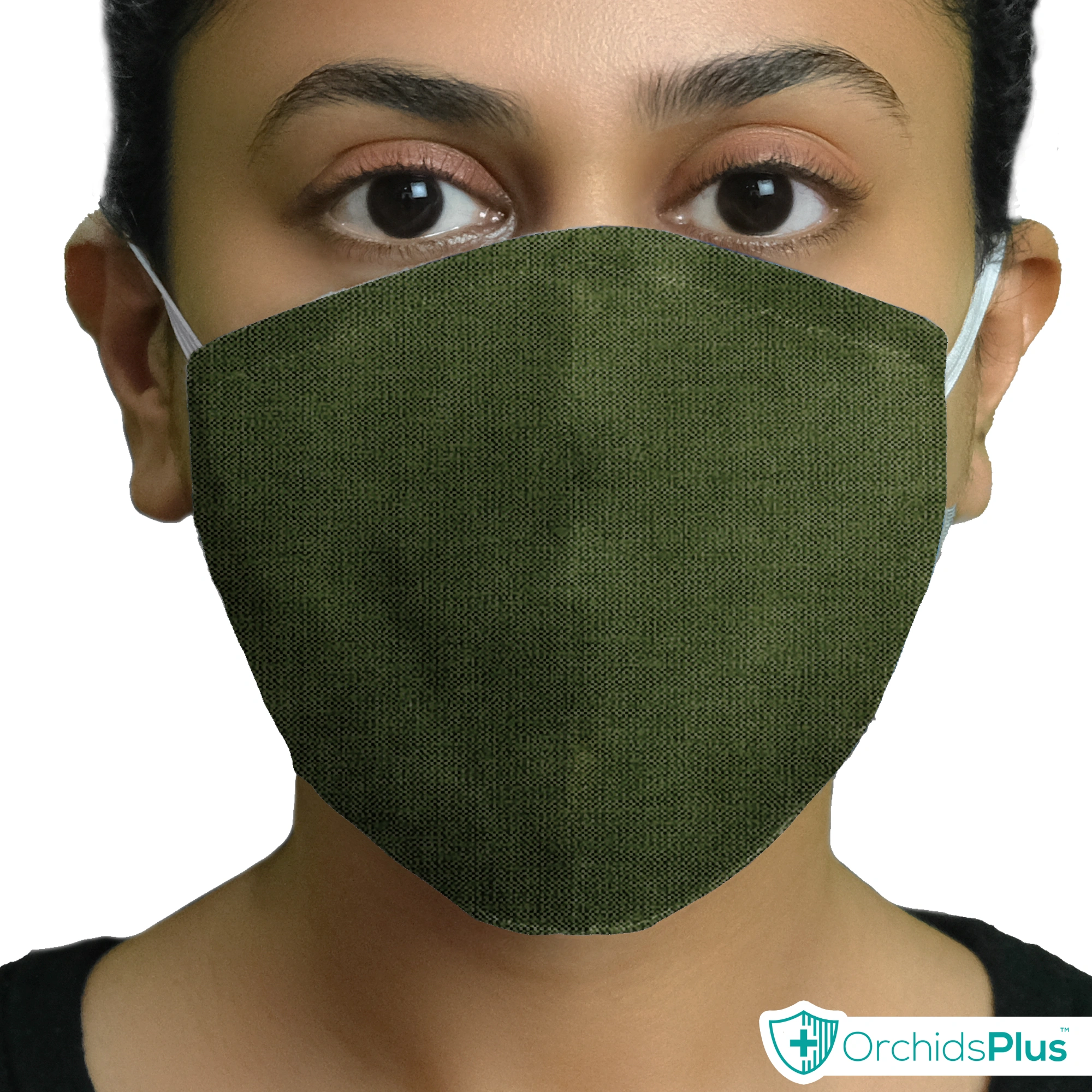 OrchidsPlus Active Face Mask 2+ Layer | Washable | Reusable | Active Protection - Green-5-2