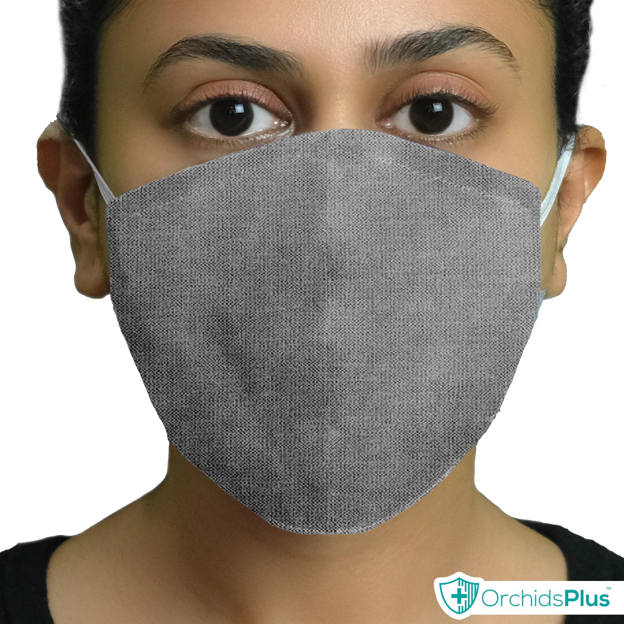 OrchidsPlus Active Face Mask | 2+ Layer | Washable | Reusable | Active Protection - Grey-5-2