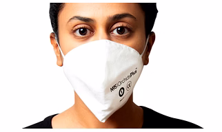 OrchidsPlus SITRA Approved N-95 Face Mask | 3 Layer (2 Layer 100% Cotton, 1 Layer Melt Blown Filter) | Reusable (Last Upto 7 Days, 12Hrs of Daily Usage)| High Filtration Efficiency - White
