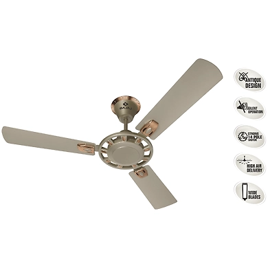 Bajaj Cruzair Decor 1300 mm Ceiling Fan Kashmir Beige-1