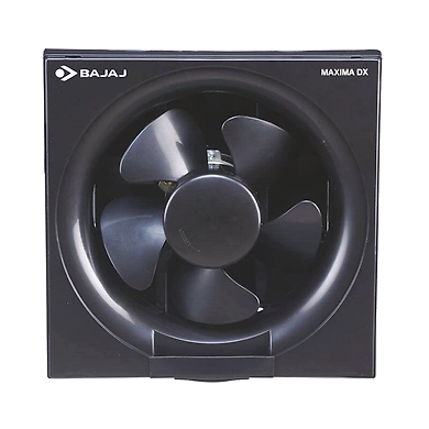 Bajaj Maxima DxI 200 mm Black Dom Exhaust Fan-SKU-SHAH-3758
