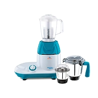 Bajaj Twister Fruity 750-Watts Mixer Grinder with 3 Jars (White/Blue)