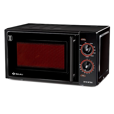 Bajaj MTBX 2016 Black 20L Grill Microwave Oven-SKU-SHAH-3893