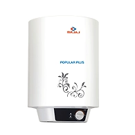 Bajaj Popular Plus 25-Litre Vertical Storage Water Heater (White)