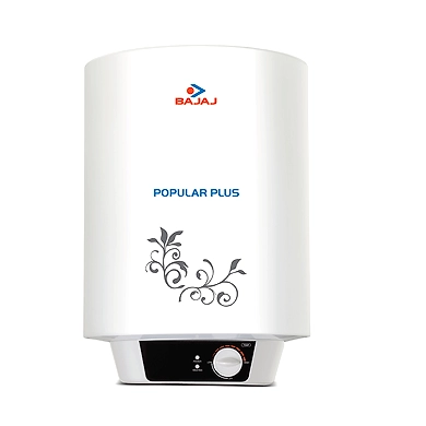 Bajaj Popular Plus 15-Litre Vertical Storage Water Heater (White)-SKU-SHAH-0369