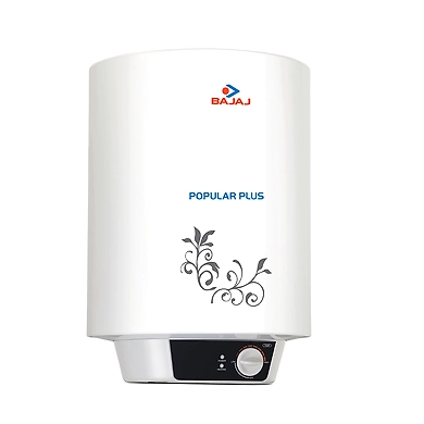 Bajaj Popular Plus 15-Litre Vertical Storage Water Heater (White)-1