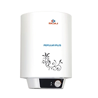 Bajaj Popular Plus 15-Litre Vertical Storage Water Heater (White)