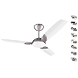 Bajaj Harrier 1200 mm Silky White Ceiling Fan-2-sm