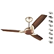 Bajaj Harrier 1200 mm Honey Brown Ceiling Fan-2-sm