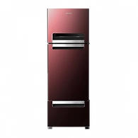 Protton 330L Frost Free Triple Door Refrigerator (6th Sense ActiveFresh Technology Crimson Steel, 10 Years Warranty )