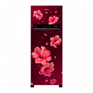 IntelliFresh 265 L Frost Free Double Door Refrigerator(5 in 1 Convertible Freezer, Inverter Compressor, Wine Hibiscus, 3 Star, 10 Years Warranty )-SKU-SHAH-4107