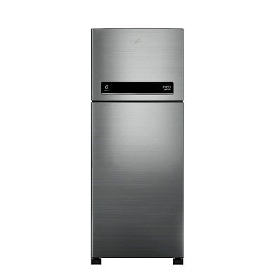 Neo fresh 245L Frost Free Double Door Refrigerator( 6th Sense DeepFreeze Technology, Arctic steel, 2 Star, 10 Years Warranty)-SKU-WHIRL-4135