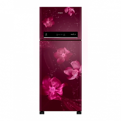 IntelliFresh 340 L Frost Free Double Door Refrigerator(5 in 1 Convertible Freezer, Inverter Compressor, Wine Magnolia, 3 Star, 10 Years Warranty )-SKU-WHIRL-4143