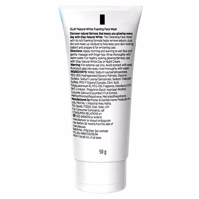 OLAY NATURAL WHITE 7 IN ONE FOAMING CLEANSER-50 GM-1