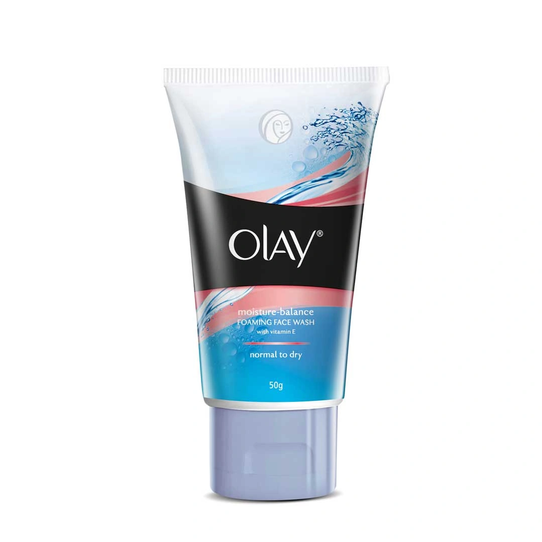 OLAY MOISTURE-BALANCE FOAMING FACE WASH WITH VITAMIN E-ACLS-1364