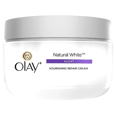 OLAY NATURAL WHITE 7 IN ONE NIGHT NOURISHING REPAIR CREAM-50 GM-2