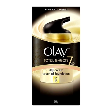 OLAY TOTAL EFFECTS 7 IN ONE DAY CREAM TOUCH OF FOUNDATION SPF 15-50 GM-2