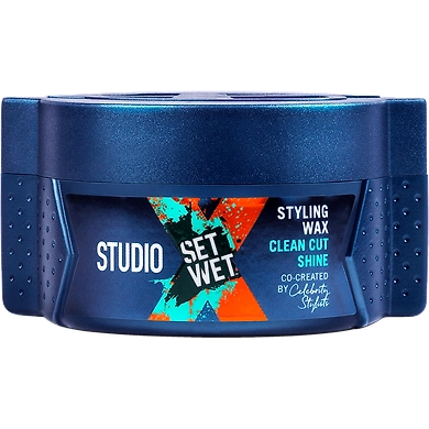 Set Wet Studio X Hair Styling Wax For Men - Clean cut Shine-ACLS-1652