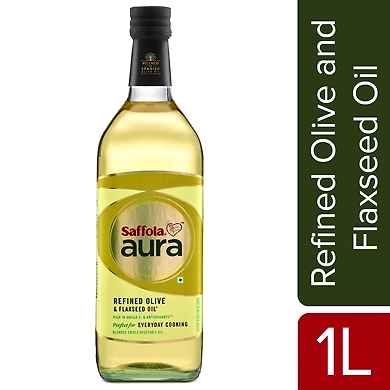 Saffola Aura Refined Olive &amp; Flaxseed Oil-ACLS-1686