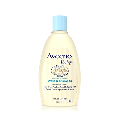 AVEENO BABY WASH &amp; SHAMPOO-JJ101-354ml