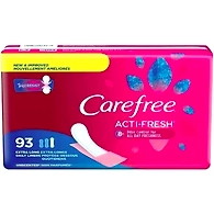 Carefree Acti-fresh Body Shape Pantiliners Extra Long Unscented - 93 Ct Sanitary Pad