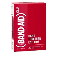 BAND-AID Brand (RED) Adhesive Bandages,