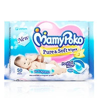 MamyPoko PURE & SOFT WIPES without-fragrance