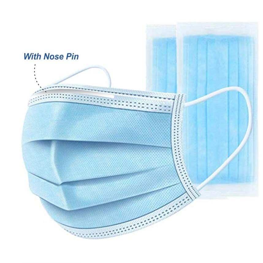 3 Ply Face Mask (With Nose Clip)-MNC-10
