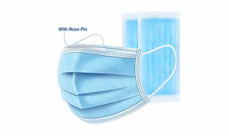 3 Ply Face Mask (With Nose Clip)
