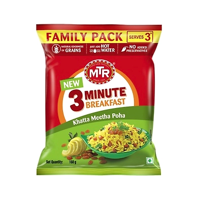 MTR 3 Minute Khatta Meetha Poha Pouch-SE093