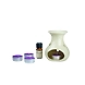 Iris Stoneware Fragrance Vapourizer Diya Lavender &amp; Tealights-1-sm