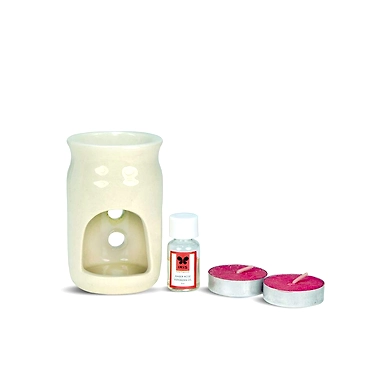 Iris Amber Rose Fragrance Ceramic Vaporizer (with 5ml Oil &amp; 2 Tealights)-1