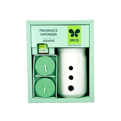 Iris Jasmine Fragrance Ceramic Vapourizer (with 5ml Oil &amp; 2 tealights)-1