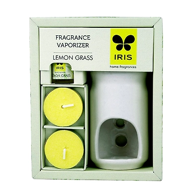 Iris Lemongrass Ceramic Fragrance Vaporizer Set-1