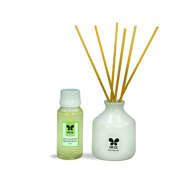 Iris Reed Diffuser with Ceramic Pot - Lemon Grass Home Fragrances INRD0101LG-2