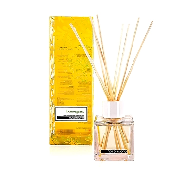 Rosemoore Yellow Lemongrass Scented Reed Diffuser - 200 ML with 10 Reed Sticks-886877036355