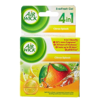 Airwick Everfresh Gel Bathroom Air Freshener - Citrus Splash (50 g)-8901396221609
