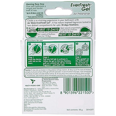 Airwick Everfresh Gel Morning Rose Dew, 50 g-1