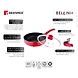 Bergner Bellini+ Pressed Aluminium Non-Stick Deep Frypan with Glass Lid, 26 cm, 3 Liters, Induction Base, Red-1-sm
