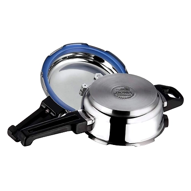 Vinod 18/8 Stainless Steel Pressure Pan with Lid-Junior (Induction Friendly)-1