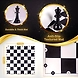 Ratna's Tournament Chess Set Senior 17&quot; x 17&quot; Rollable Matt Board for Mind challengers. Develops Concentration and Attention Span Building-2-sm