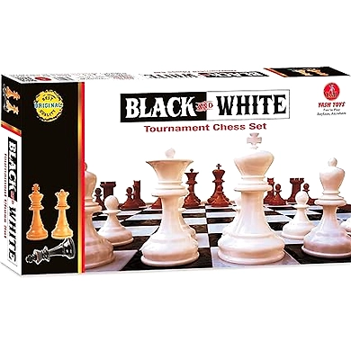 Yash toys Chess Black &amp; White Tournament Size Strategy Board Game for Kids/Boys/Girls Age 6 Years &amp; Above-8904326202556
