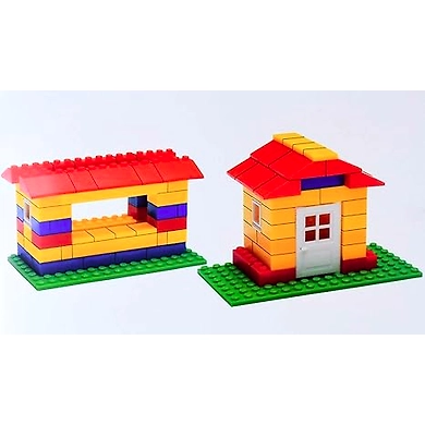 Basic Architect Block Set, 180 Pieces Interlocking Block Set, Construction &amp; Building Block Game Set For Kids-2